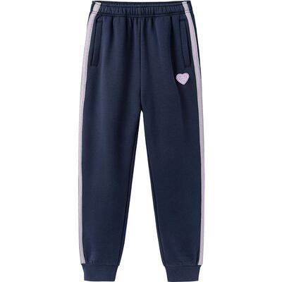 女童裤子冬装中大童加绒长裤保暖