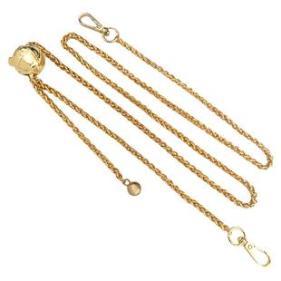 包包链条配件斜挎包调节金属斜挎腋下替换黑色包带肩带小金球链子