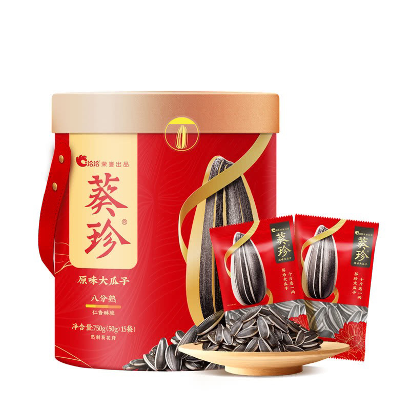 山姆代购洽洽葵珍原味大瓜子750g独立小包大颗粒香瓜子休闲零食