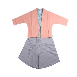 女童汉服春秋男童套装小孩复古装书童中国风和尚服宝宝儿童国学服