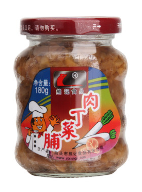 潮汕特产熊记肉丁菜脯萝卜干拌饭
