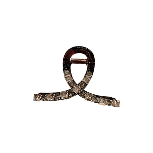 发夹女2026新款高级感水钻抓夹中号后脑勺半扎发鲨鱼夹发量少发卡