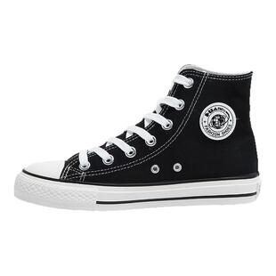 环球高帮帆布鞋女2026春季新款超火百搭运动情侣休闲学生轻便板鞋