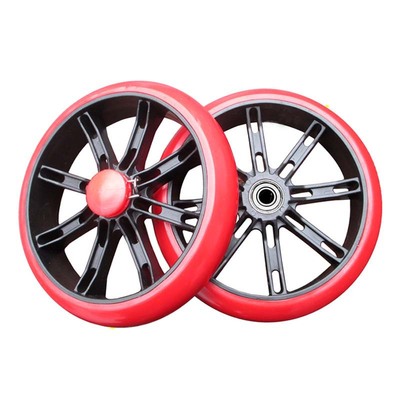 购物买菜车橡胶轮爬楼轮橡胶