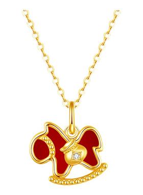 【马上有钱】本命年招财小马项链