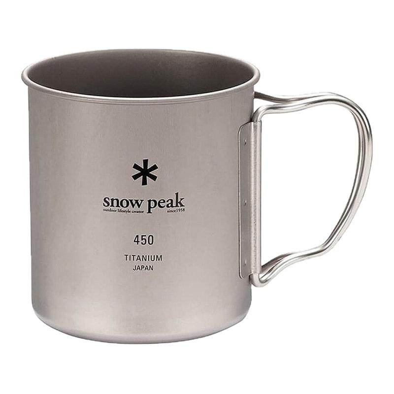 日本直邮SnowPeak雪峰钛水杯日常野营户外野餐450L MG-143