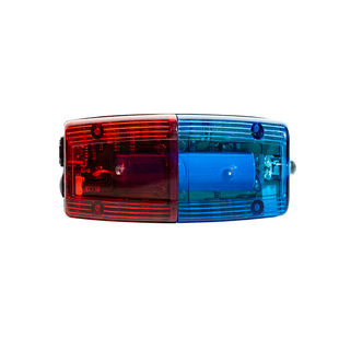 肩灯充电款红蓝爆闪LED肩夹信号灯夜跑巡逻执勤闪光灯保安肩闪灯