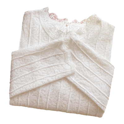 温娴通勤蕾丝网纱上衣打底衫