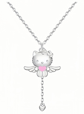 月售500+S925纯银凯蒂猫甜美项链