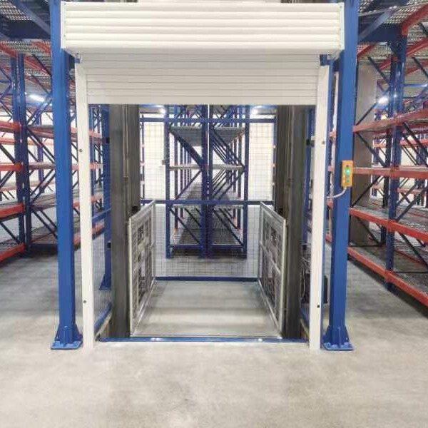 厂房仓库液压导轨式升降平台 2吨3吨液压货梯 固定简易式提升机