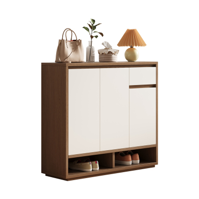 实木鞋柜家用门口一体简易可定制