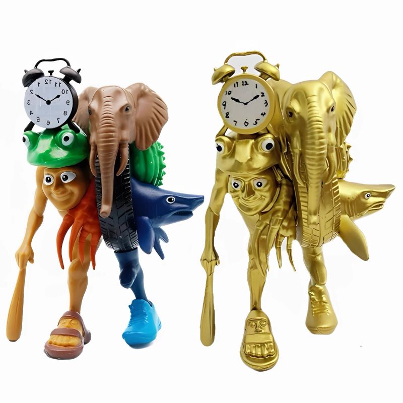 新款黄金版木棍人融合怪ai山海经融合版全套摆件合体拼装儿童玩具