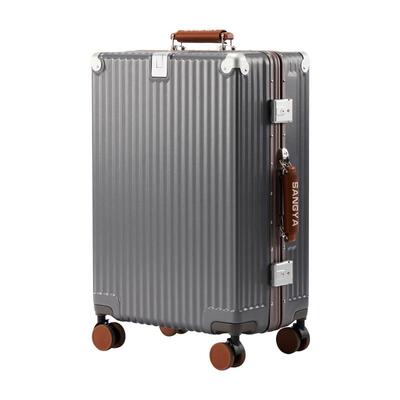 桑雅铝框行李箱实用不撞款