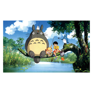 宫崎骏动漫二次元海报纸墙贴 龙猫 千与千寻 宿舍卧室装饰画墙纸