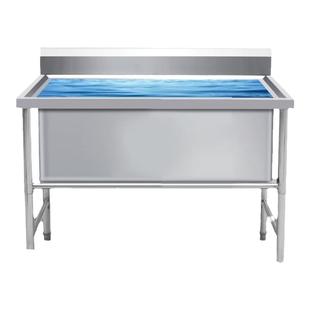 不锈钢解冻池商用大号水槽加厚加深洗碗槽洗菜池厨房食品厂浸泡池