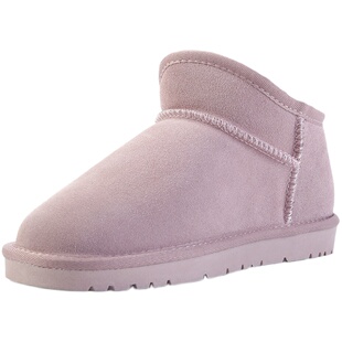 2025冬季新款周冬雨同款雪地靴女百搭加绒保暖一脚蹬学生面包棉鞋