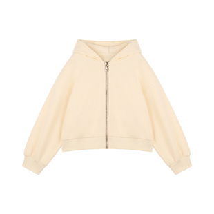 Amybaby女童套装冬季2025新款休闲运动风拉链开衫外套百搭阔腿裤