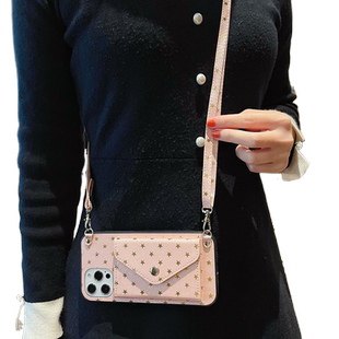 烫金五角星零钱插卡包适用三星A71手机壳A54斜跨A36满天星note10+皮纹S25ultra保护套S24FE个性S23plus挂绳女