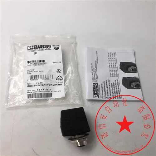 议价原装菲尼克斯控制柜穿板式连接器CUC-BH-M12A1PBK-A/R4BE 141