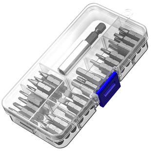 浦派短批头S2合金钢高硬度强磁性十字一字梅花内六角起子头套装