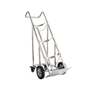 氧气瓶推车钢瓶手推车乙炔搬运车40l 氩气氮气瓶老虎车拖车不锈钢