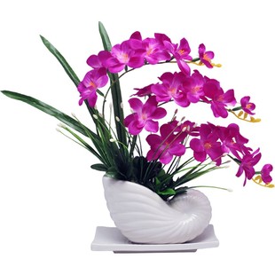 蝴蝶兰仿真花绢花摆件装饰品家居客厅室内电视柜假花仿真花摆设花