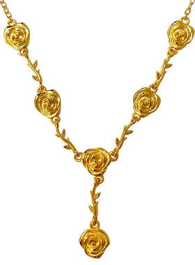 结婚假金套装金项链女