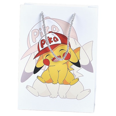 皮卡丘礼物袋精美生日礼品袋包装袋硬纸袋超大号高颜值购物礼袋