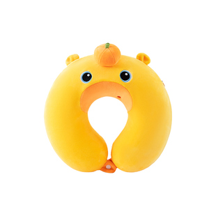 正版水豚噜噜玩偶u型形旅行办公室午睡护脖颈头枕周边毛绒玩具女