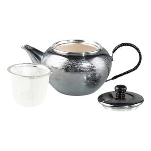 银壶泡茶壶银川堂日本进口手工茶具乌龙日式高端办公室中式小茶壶