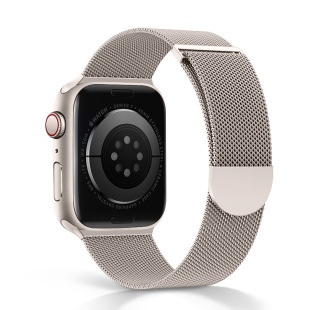 HIIIMEEX适用苹果手表Appleiwatch6se78米兰尼斯金属磁吸不锈钢iwatch表带男女潮牌个性SE41/45iwatch8ses8s7