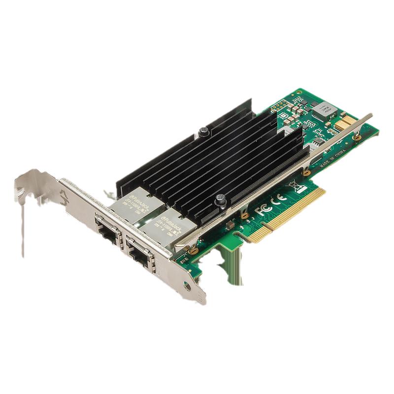 兮克2.5G/10G/40G万兆网卡X520/X540/X550/I226电口光口PCIE内置USB网卡M2转双口skn