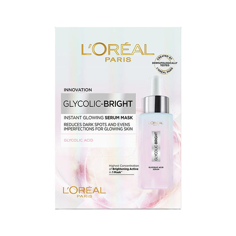 泰国711爆款L'OREAL PARIS巴黎欧莱雅果酸焕亮瞬采精华面膜护肤品