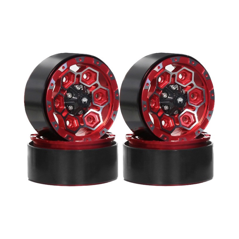 R1.9英寸RC攀爬车金属轮毂1/10蜂窝夹胎结合器12mm越野改装升级op