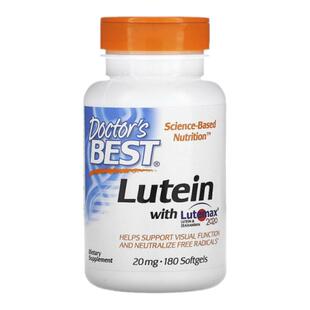 香港直发Doctor's best金达威叶黄素&玉米黄质膳食180粒