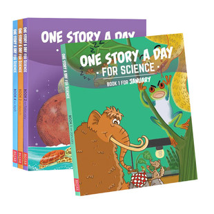 进口英文原版绘本one story a day幼儿版 365天天睡前英语故事onestoryaday小学初中版儿童磨耳朵英语读物12本装DC加拿大进口图书