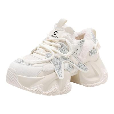 加绒加厚保暖运动休闲鞋