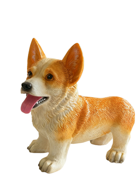 可爱柯基犬造型家居摆件