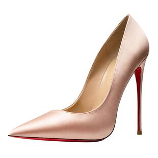 2025春季新款12cm黑色裸色尖头高跟鞋女细跟真丝绸缎婚鞋百搭单鞋