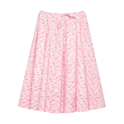 CycleDocument法式抽褶碎花半裙