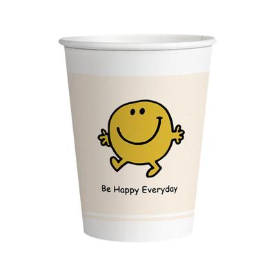 家用卡通一次性纸杯子加厚加硬商用办公杯咖啡杯茶水杯箱装纸杯