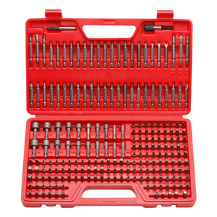 214件电动螺丝刀加长批头套装十字梅花内六角风批披头手电钻棘轮