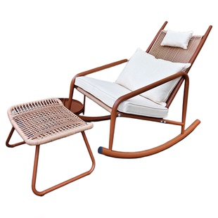 摇椅大人躺椅阳台休闲椅子庭院藤椅家用网红逍遥椅户外懒人摇摇椅