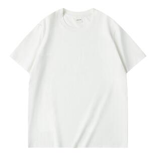 CountryMoment 夏季纯色修身正肩短袖T恤男女Cleanfit短款打底衫