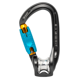 坎乐滑轮主锁登山攀岩高空横渡溜索轴承索道滑轮锁扣提拉吊装滑轮