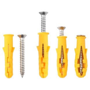 小黄鱼塑料膨胀管螺栓塞自攻螺丝套装不锈钢螺丝钉加长螺丝8 10mm