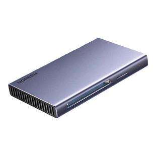 绿联usb3.0高速读卡器五合一多功能转换器sd/cf/tf/ms/m2卡typec手机电脑车载内存通用适用于单反照相机摄影