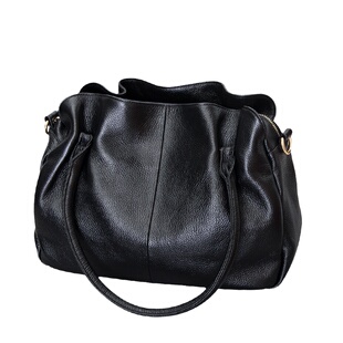 女士手提包新款2025真皮单肩斜挎包女大包时尚潮流软皮多层妈妈包