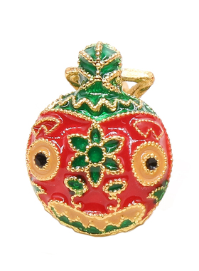 一家三口古法吞金兽情侣吊坠