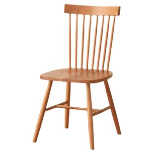 出乎家具温莎椅简约樱桃木实木餐椅北欧餐厅白橡木日式椅子书桌椅